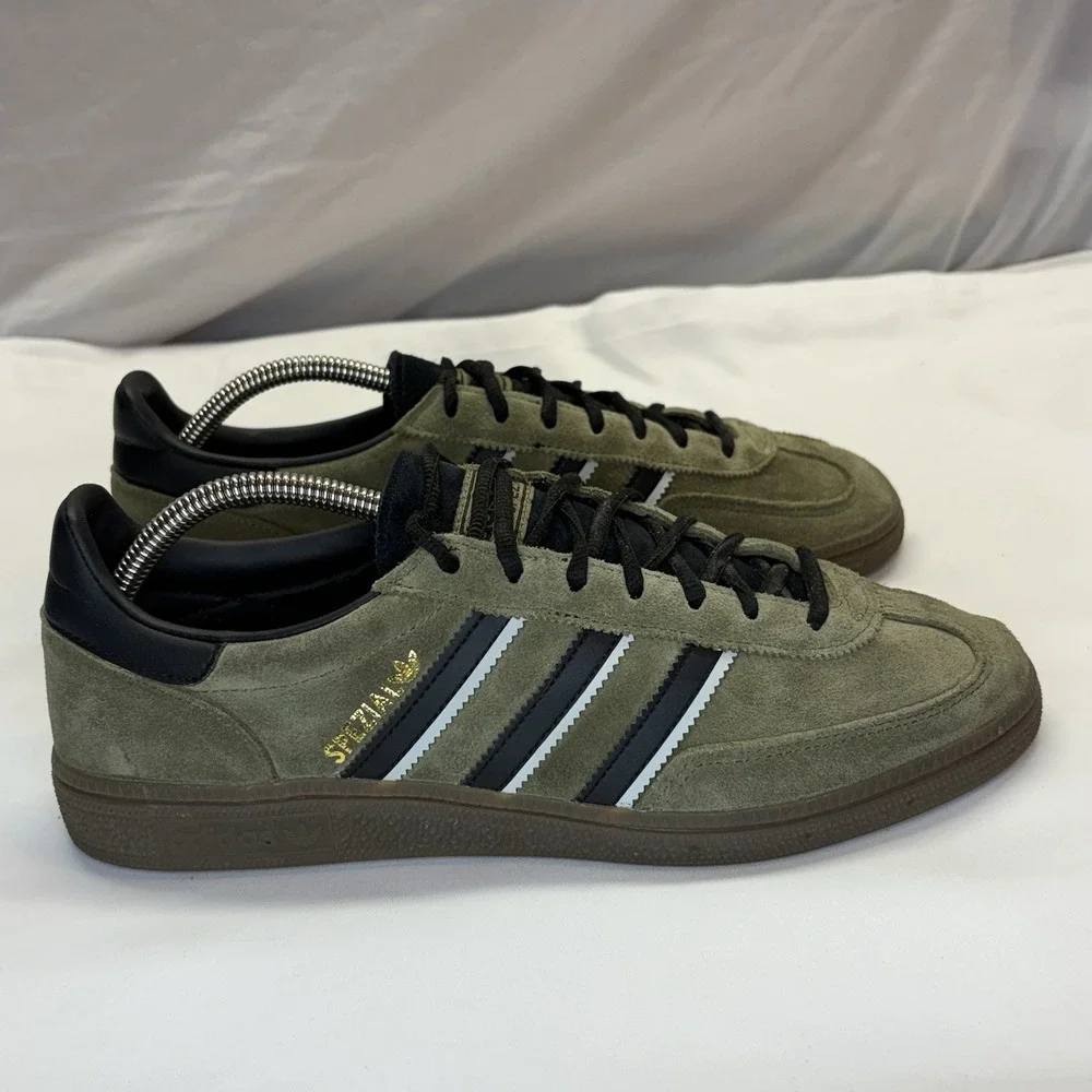 Adidas Handball Spezial Green Black Trainers Size UK 9.5 IG6183 Mens Focus Olive